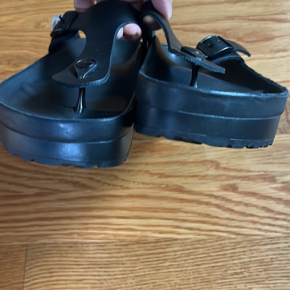 Birkenstock Gizeh PAP Flex Platform Leather Sandals Size 7 NWT - Picture 14 of 17